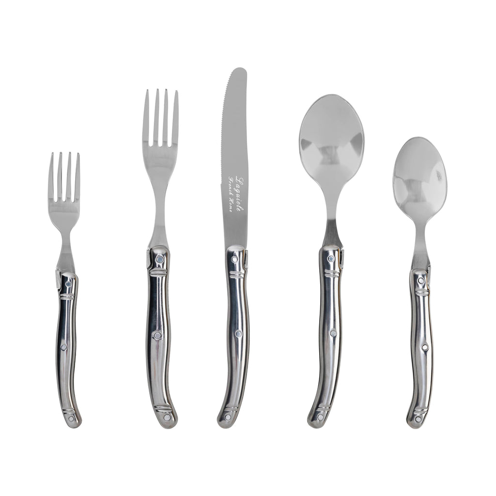 Laguiole Connoisseur 20-Piece 18/10 Stainless-Steel Flatware