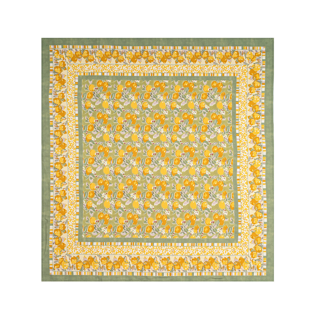 French Tablecloth Citron Vert & Yellow