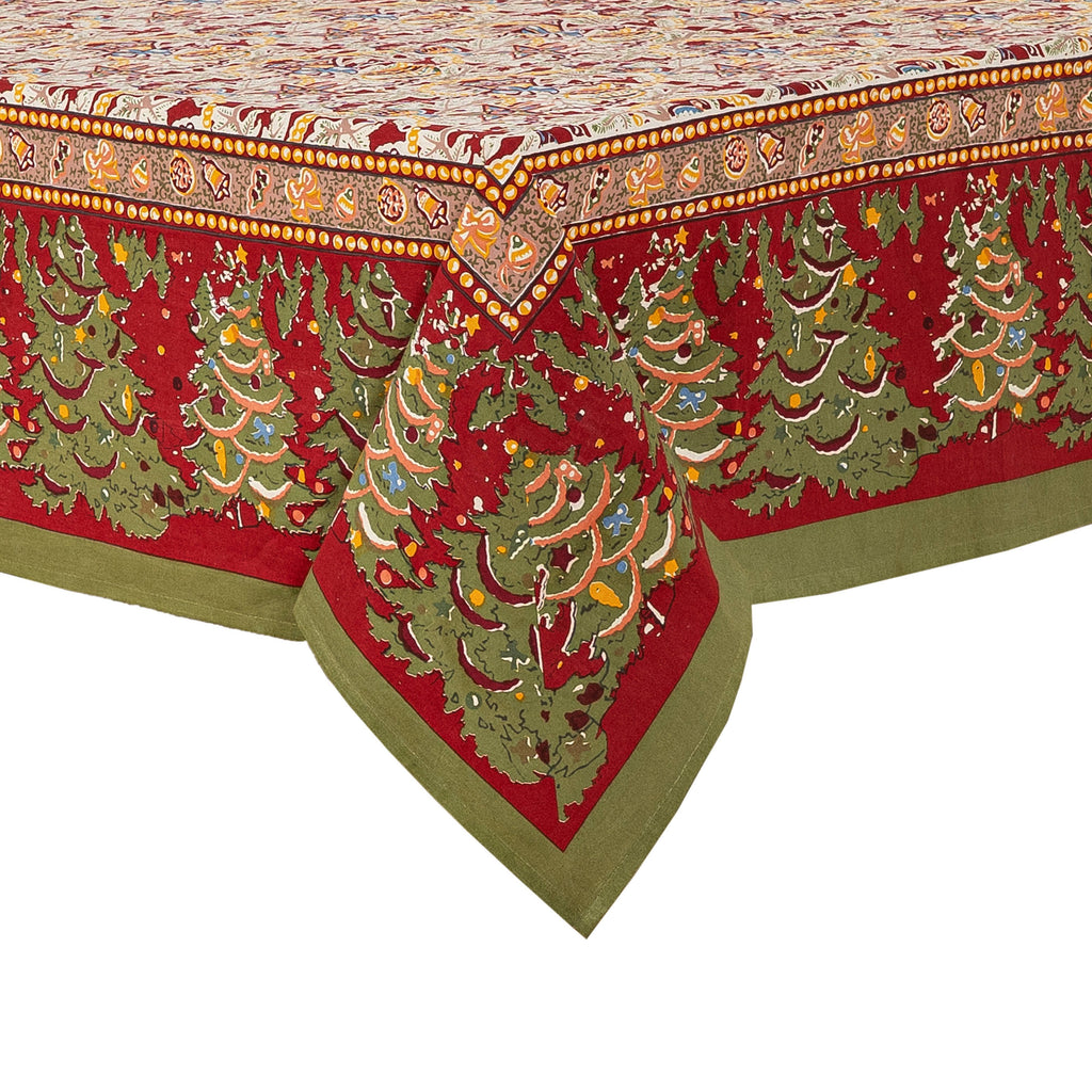 Noel Red & Green | French Tablecloths