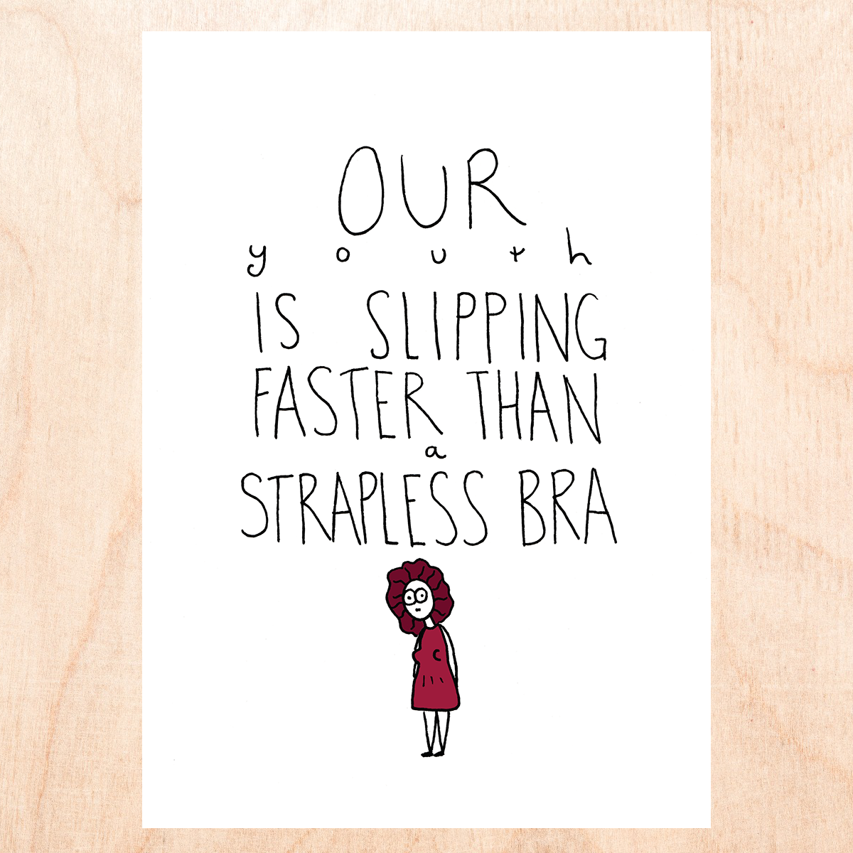YOUTH SLIPPING Birthday Card