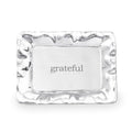Vento Rectangular Engraved Tray "grateful"