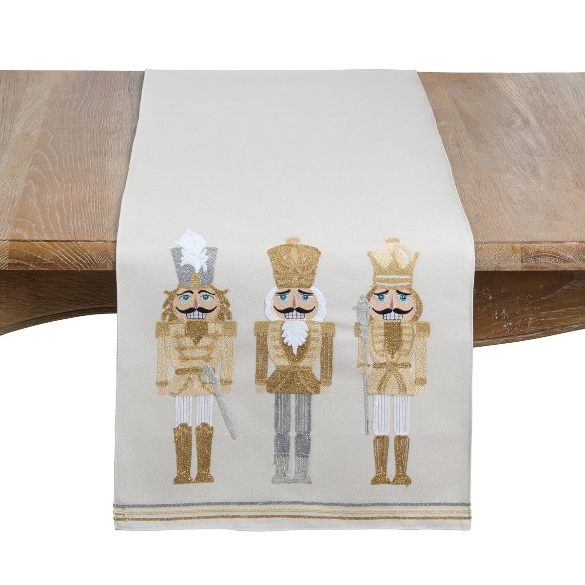 Nutcracker Holiday Linen Blend Table Runner