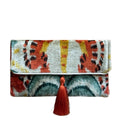 Silk Velvet Ikat Clutch