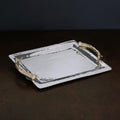 Antler Emerson Large Tray with Gold Handles