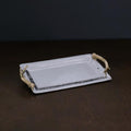 Antler Emerson Long Rectangular Tray with Gold Handles