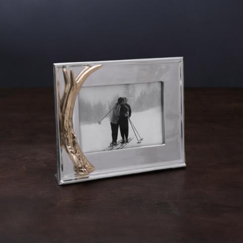 Antler 5 x 7 Horizontal with Gold Antler