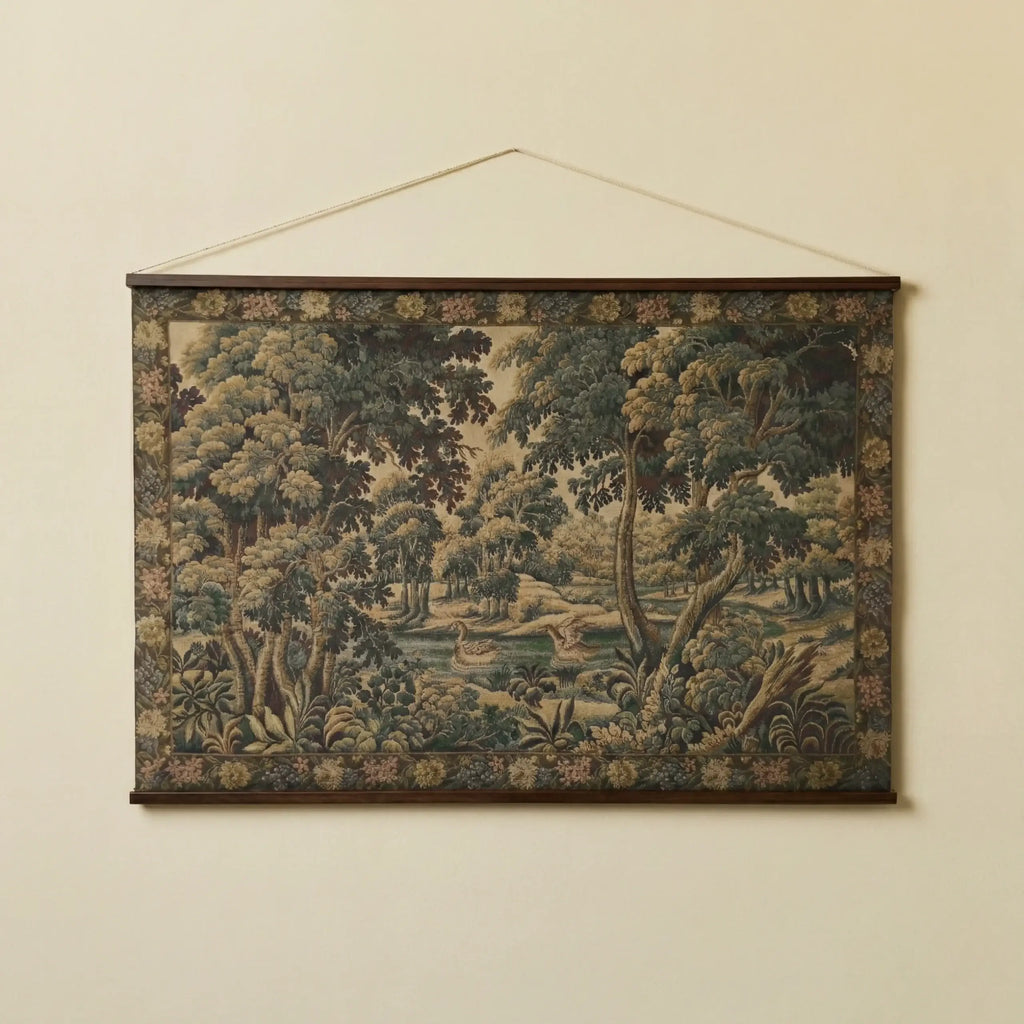 Verdure Colverts by Point de L’Halluin (tapestry print on linen)