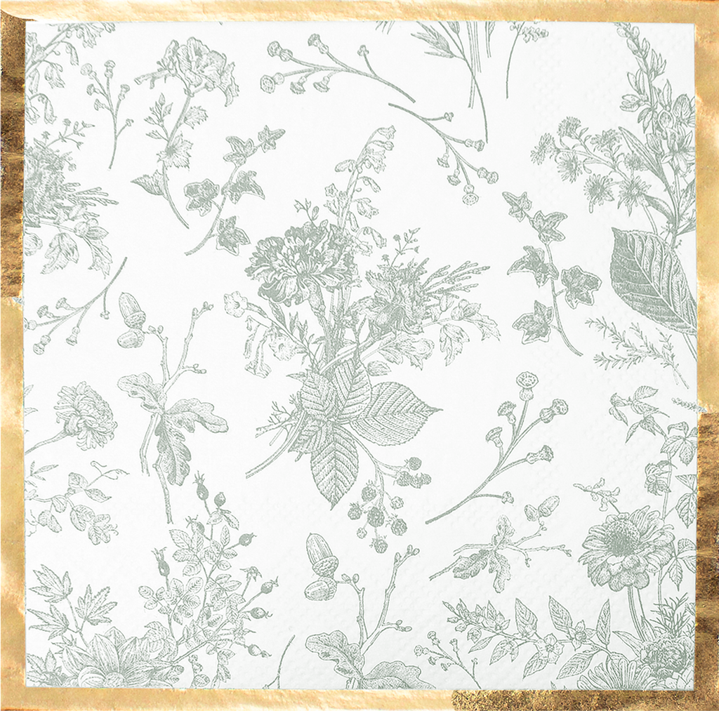 Timeless Sage Cocktail Napkins/20pk