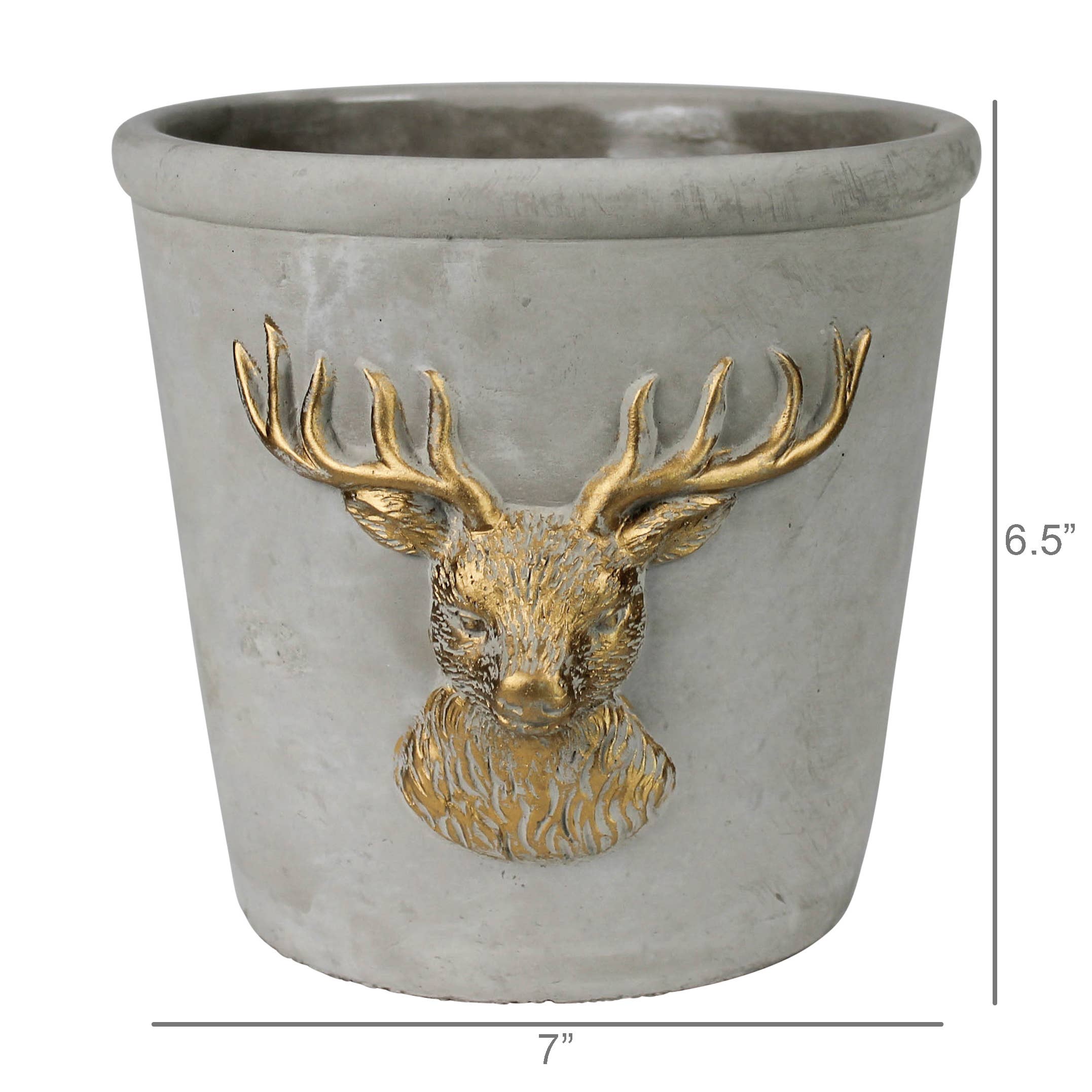 Stag Cachepot, Cement