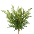 Vickerman 26" Artificial Green Fern Bush, Pack of 2