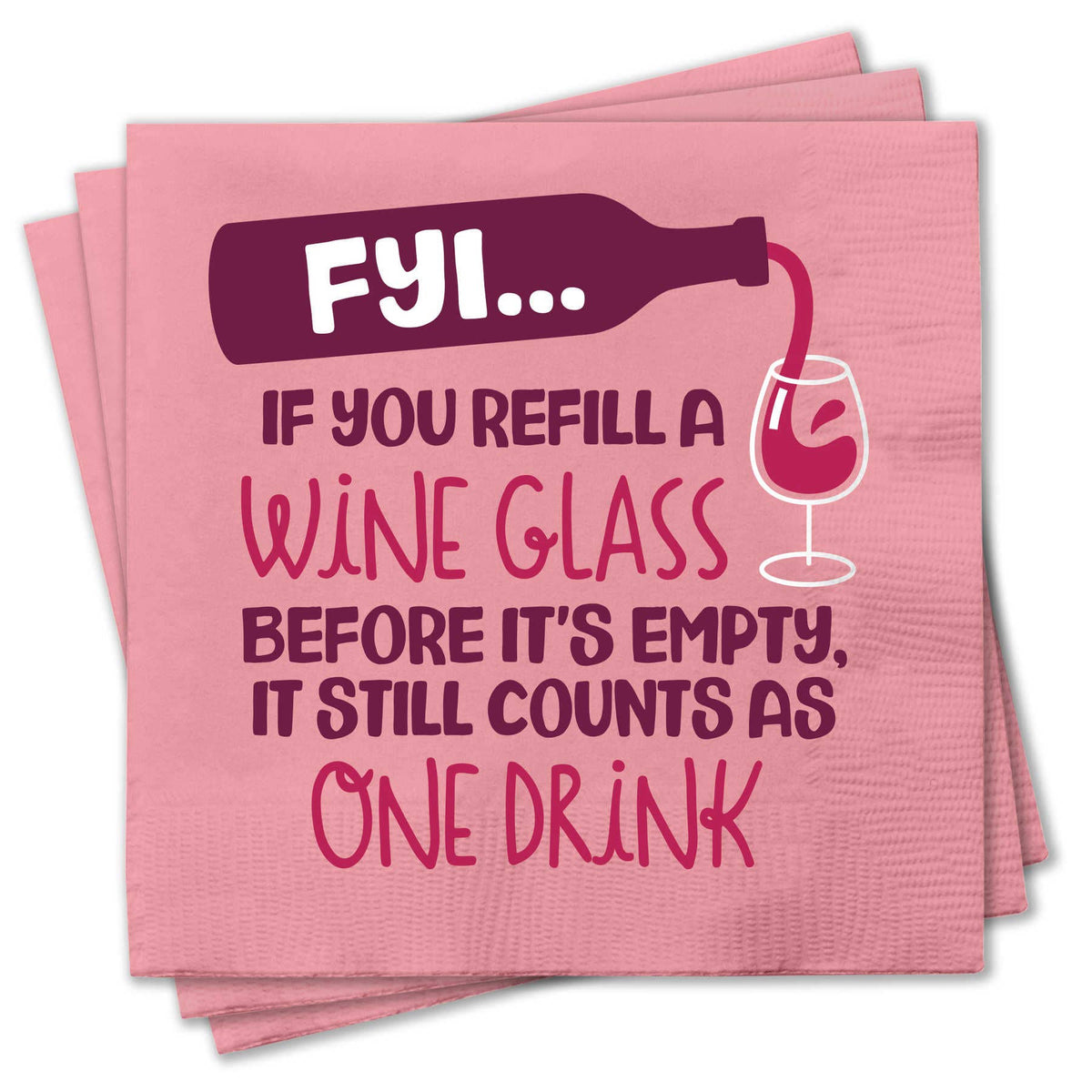 Funny Cocktail Napkins - FYI