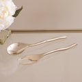 Maia Small Salad Servers (Shiny Gold)