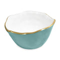 Osaka Small Bowl (Turquoise and White)