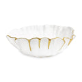 Mystic Medium Round Bowl (White and Gold)