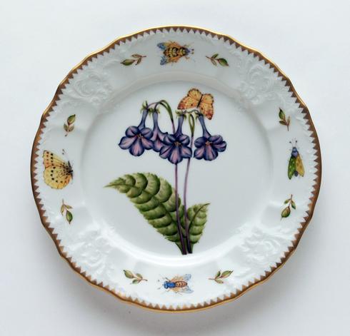 Purple Flower Salad Plate