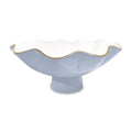 Carola Large Pedestal (Periwinkle and White)