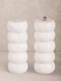 Quinto Sculpted Marble Salt & Pepper Set