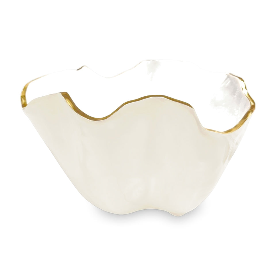 Onyx Ice Bucket (Cream and White)