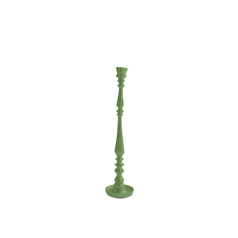 Crosby Medium Candlestick Holder (Leaf Green)
