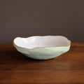 Nuevo Large Bowl (Pistachio and White)