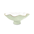 Carola Small Pedestal Pistachio and White