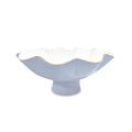 Carola Small Pedestal (Periwinkle and White)