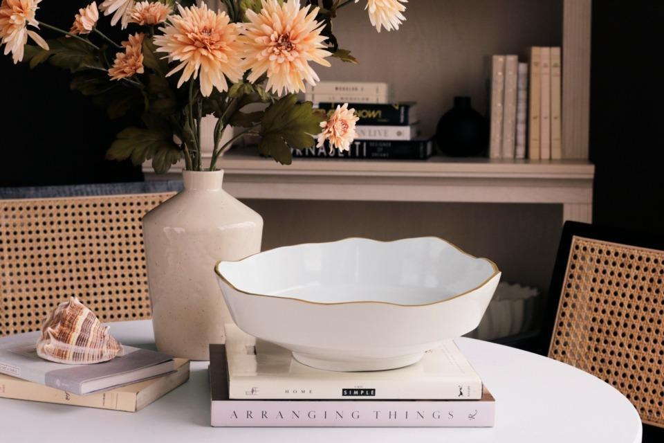 ENCANTO Dakota Medium Bowl (Cream and White)