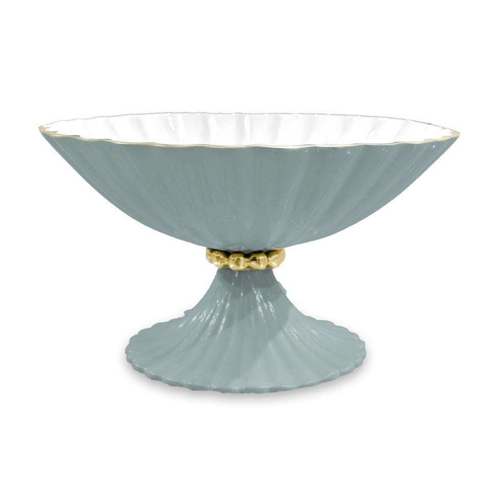 ENCANTO Vienna Small Pedestal (Slate and White)