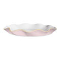 ENCANTO Carola  Large Round Platter (Camellia and White)
