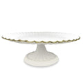 ENCANTO Vienna Pedestal Cake Plate (Cream and White)