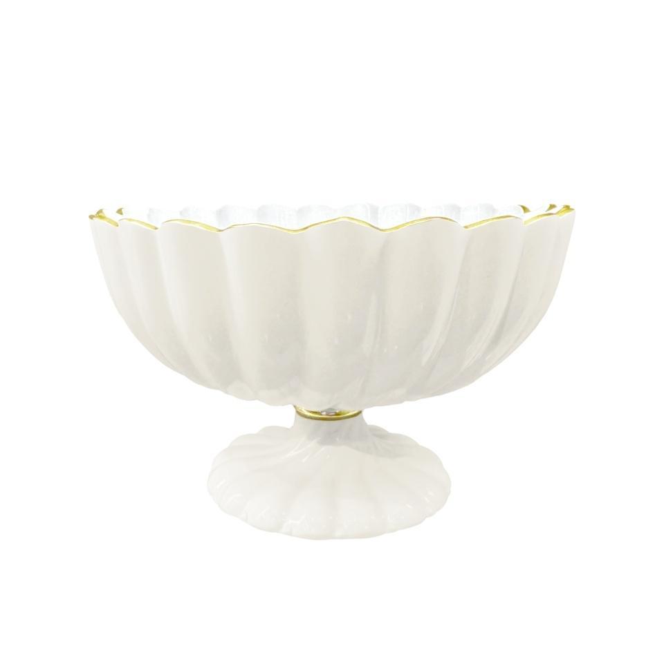 ENCANTO Vienna Medium Round Pedestal (Cream and White)