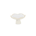 ENCANTO Amelia Small Pedestal (Cream and White)