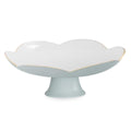 ENCANTO Amelia Pedestal Cake Plate (Slate and White)