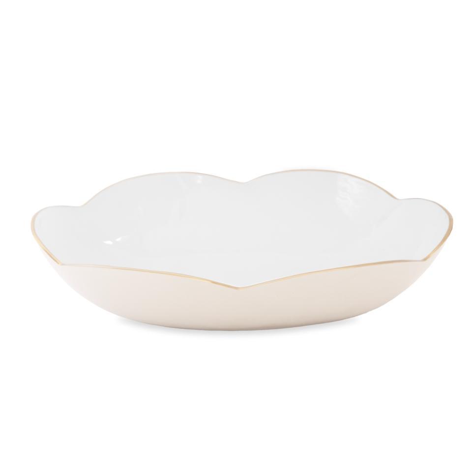 ENCANTO Amelia Extra Large Oval Bowl (Cream and White)