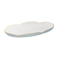 ENCANTO Amelia Oval Tray (Slate and White)
