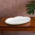 ENCANTO Amelia Oval Tray (Cream and White)