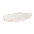 ENCANTO Amelia Oval Tray (Camellia and White)