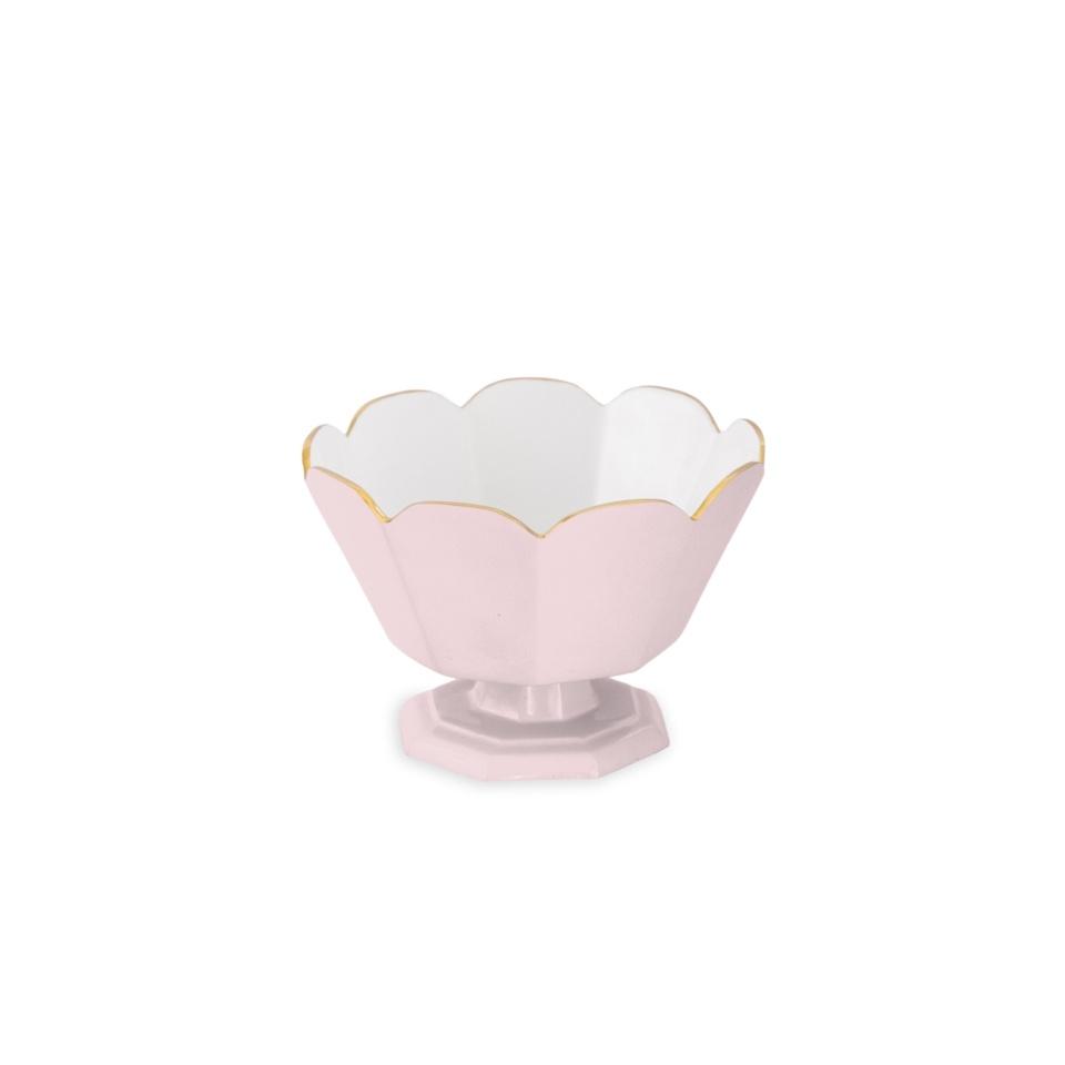 ENCANTO Vintage Faceted Pedestal (Camellia and White)