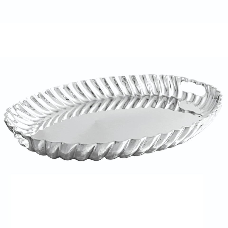 VINTAGE Swirl  Oval Tray with Handles