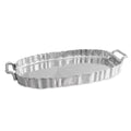 VINTAGE Fluted Oval Tray with Handles