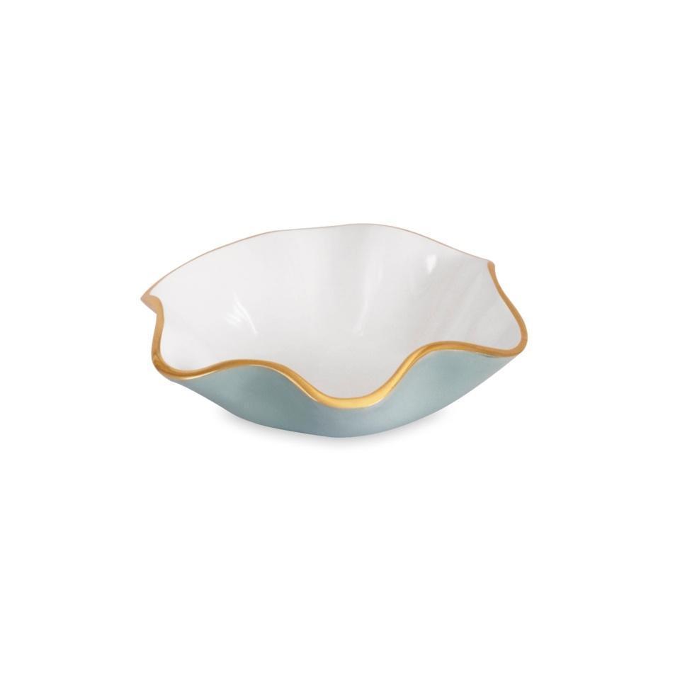 ENCANTO  Carola Small Round Bowl (Slate and White)