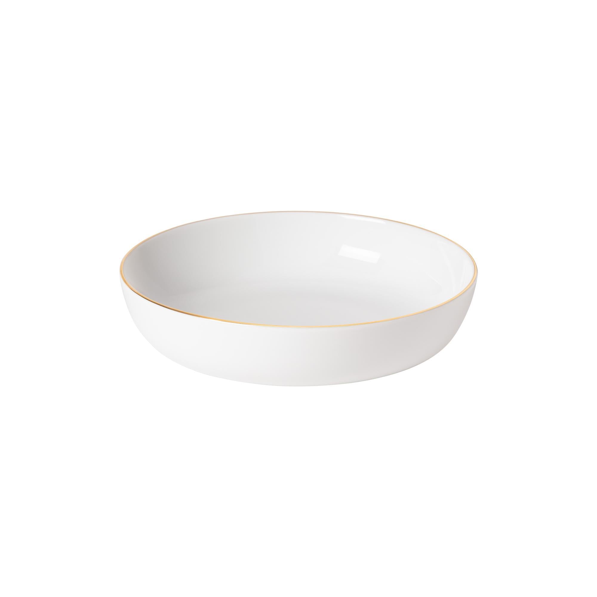 Soup Pasta bowl, White-gold