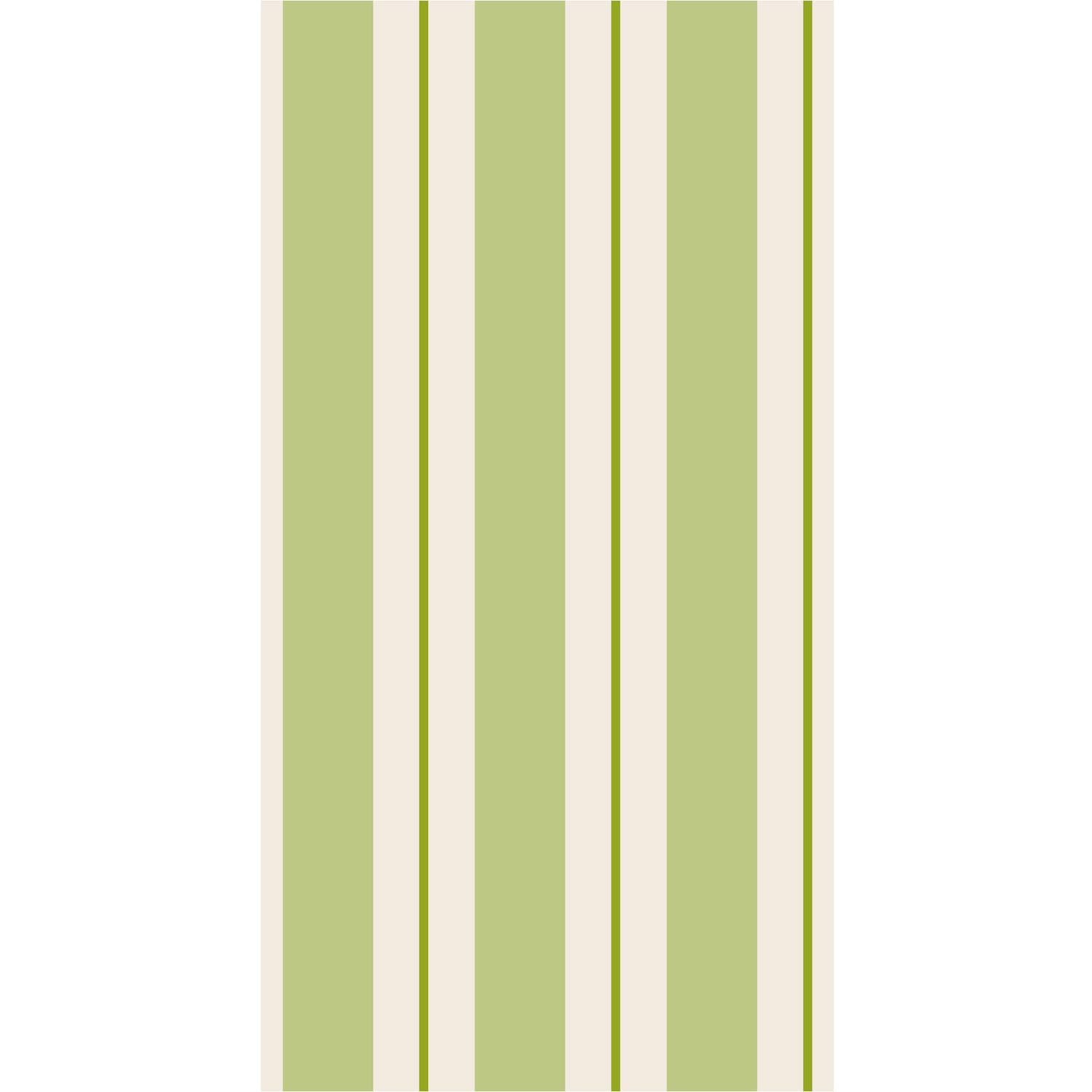 Green Awning Stripe Guest Napkin - Pack of 16