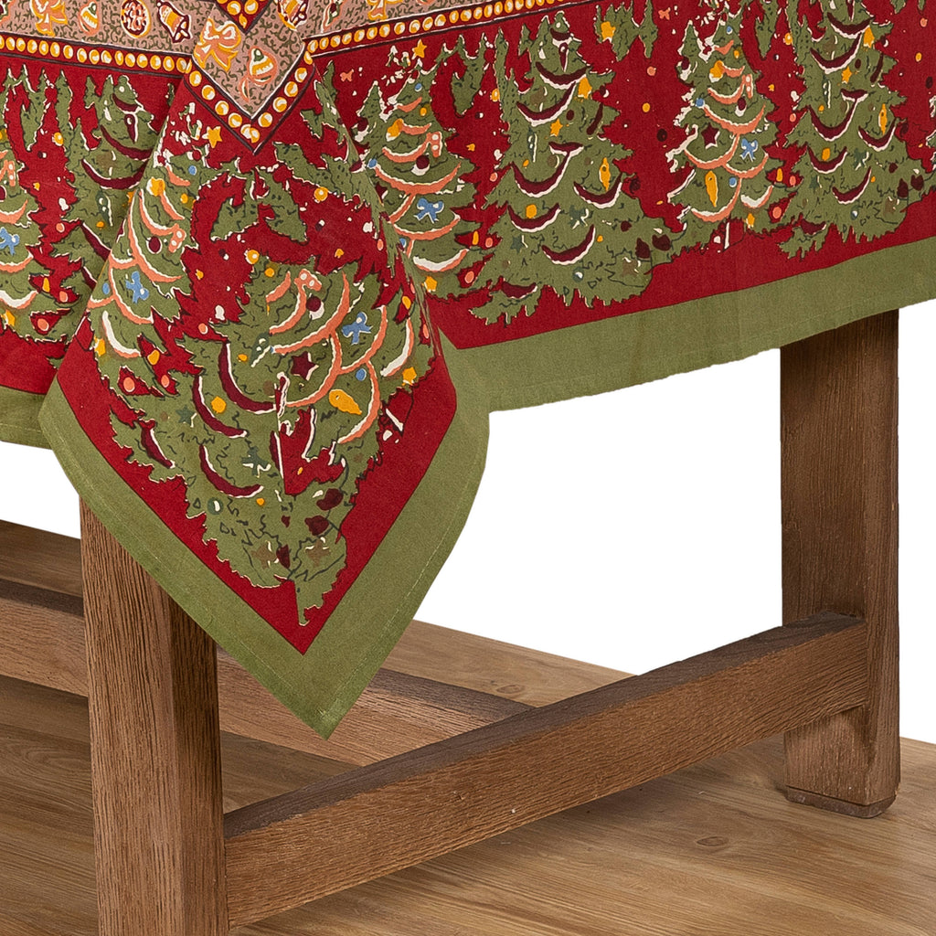 Noel Red & Green | French Tablecloths