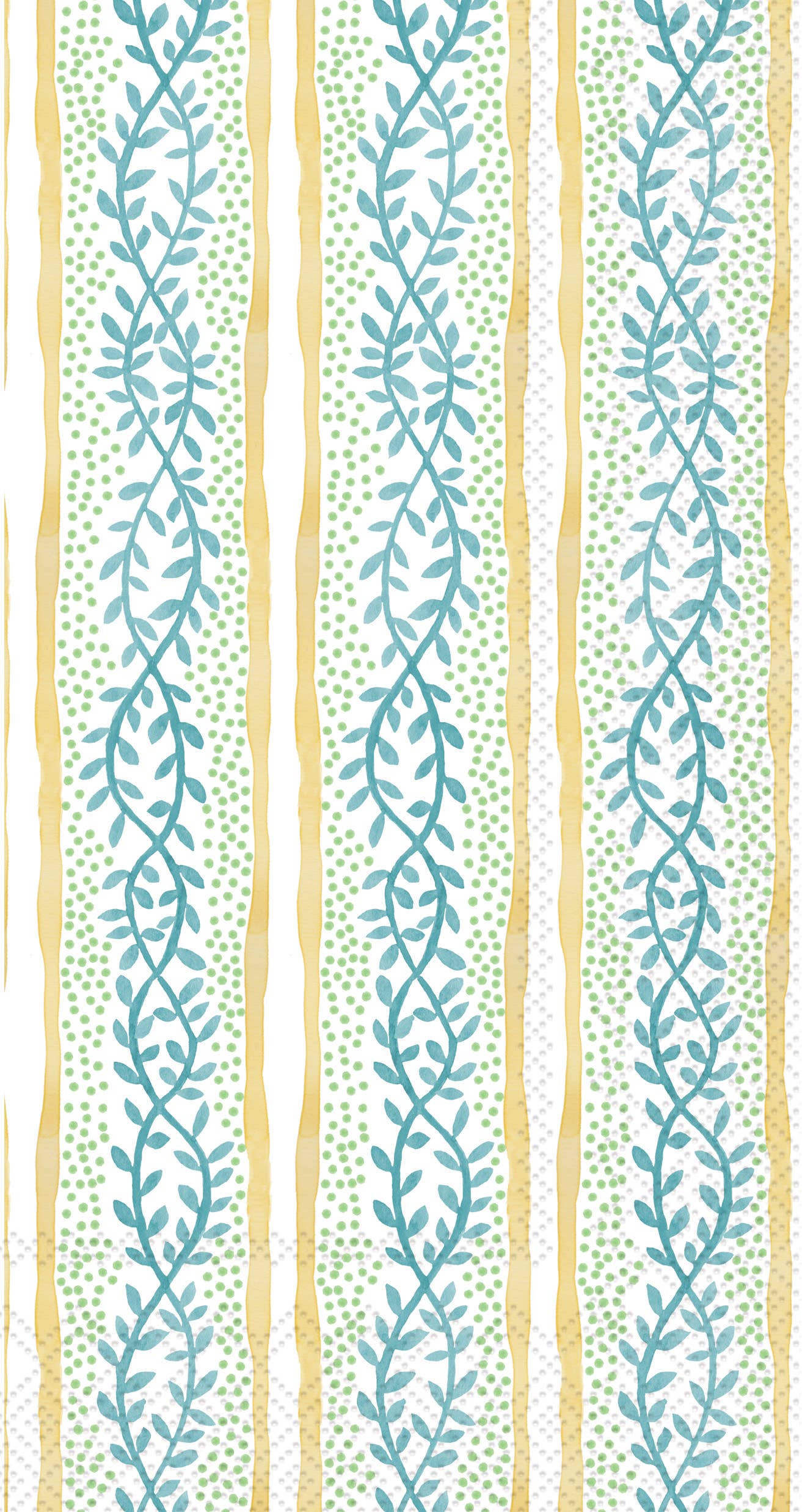 Paper Guest Towels 16 ct Azure & Ivy Stripe
