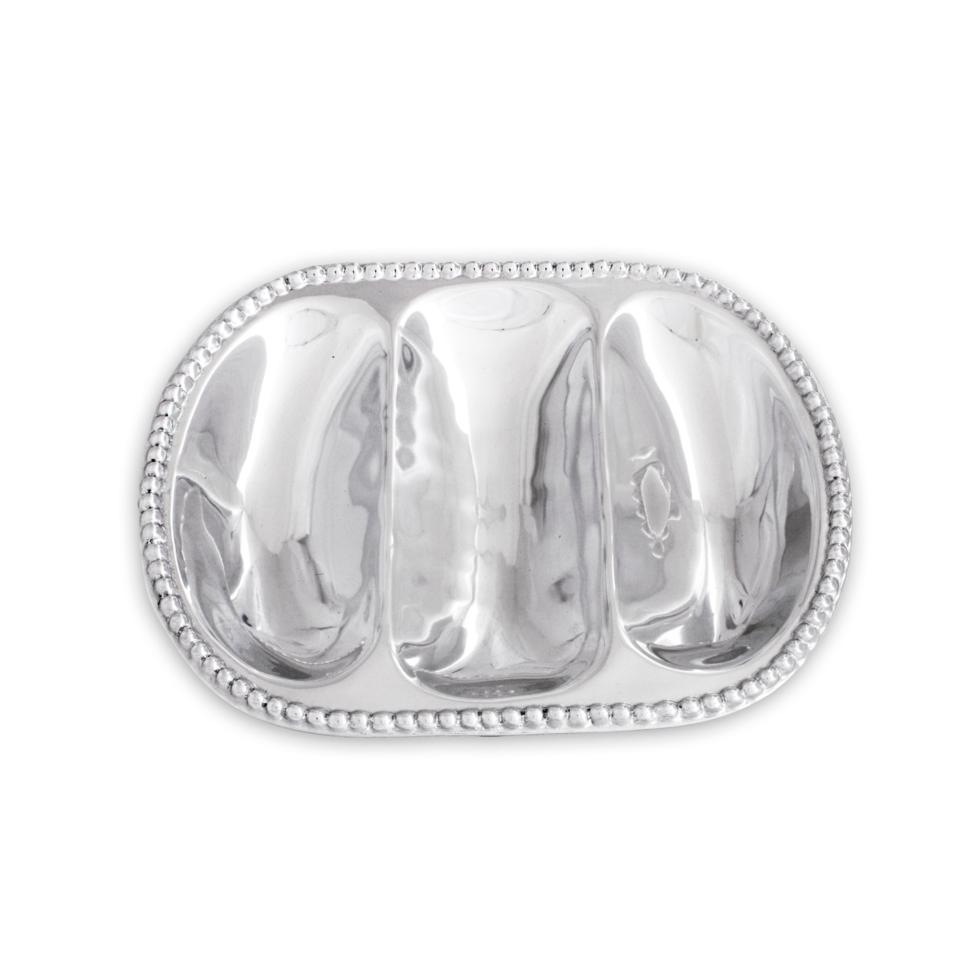 Large Triple Serving Platter