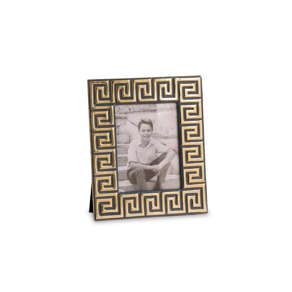 Greek Key Frame 4 x 6  (Midnight)