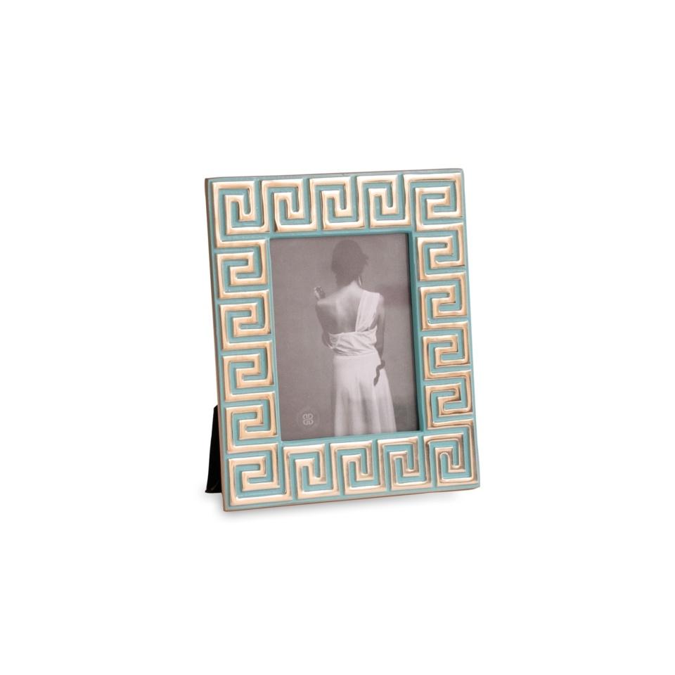 Greek Key Frame 5 x 7 (Turquoise)