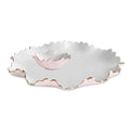 Colette Large Chip and Dip (Camellia and White)