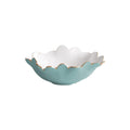 Colette Mini Round Bowl  (Turquoise and White)